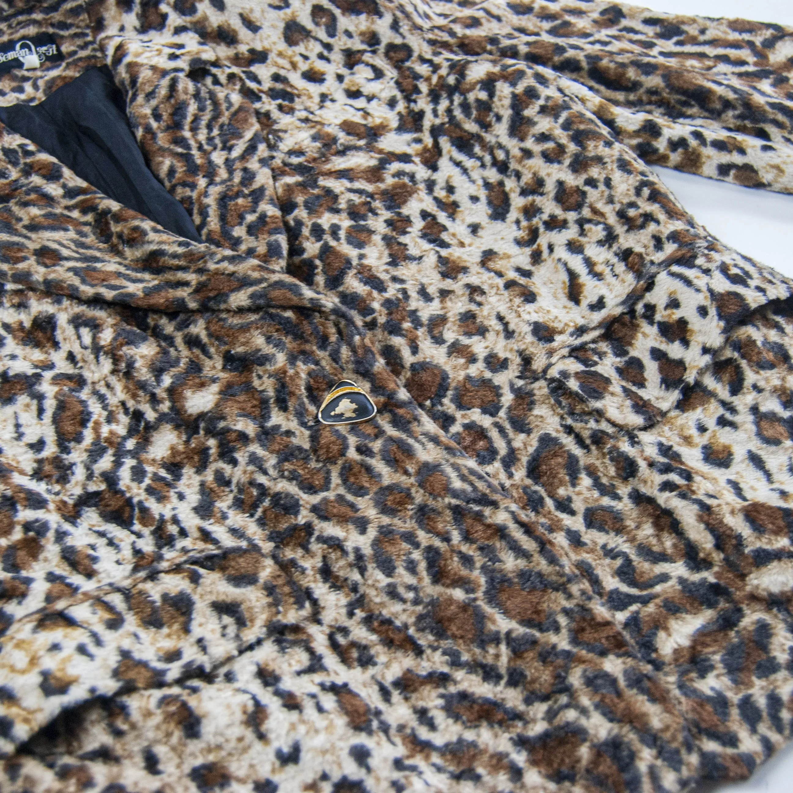 00's Plush Cheetah Blazer by Woman Q