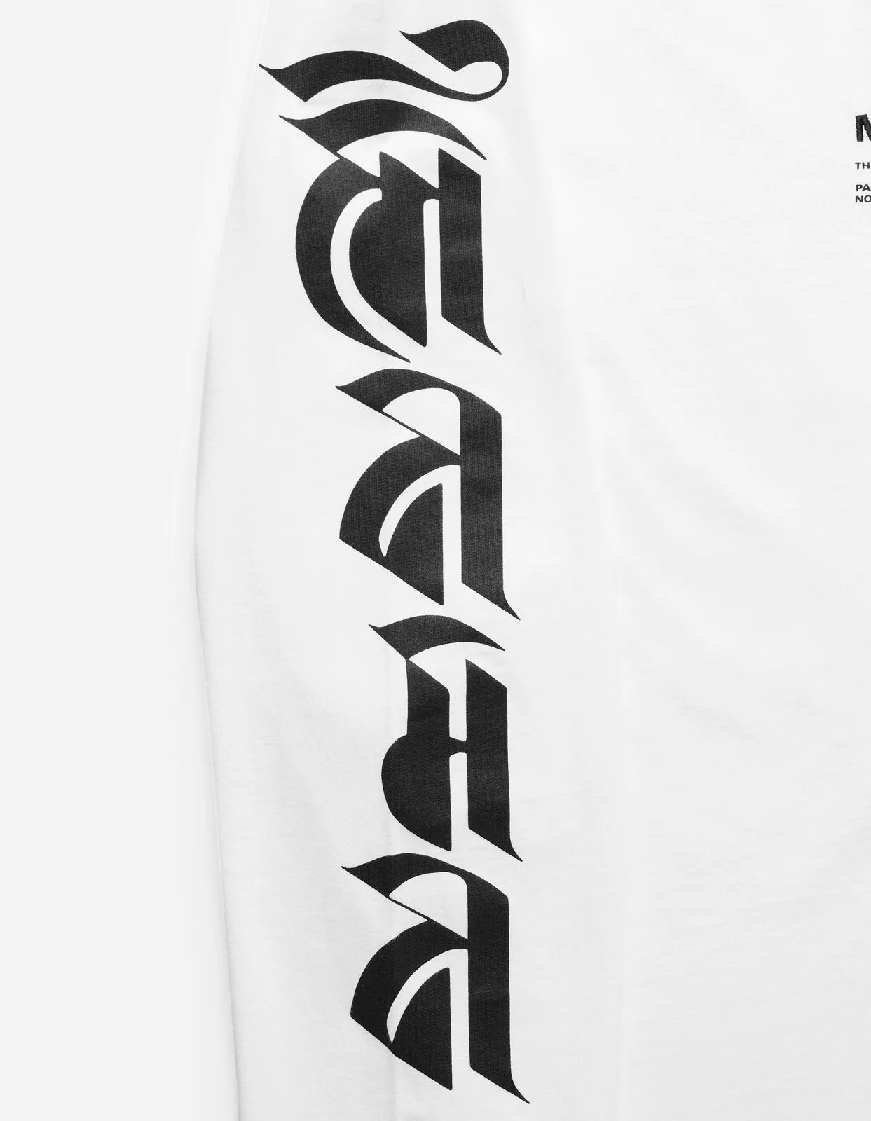 1255 Tibetan Sanskrit LS T-Shirt White