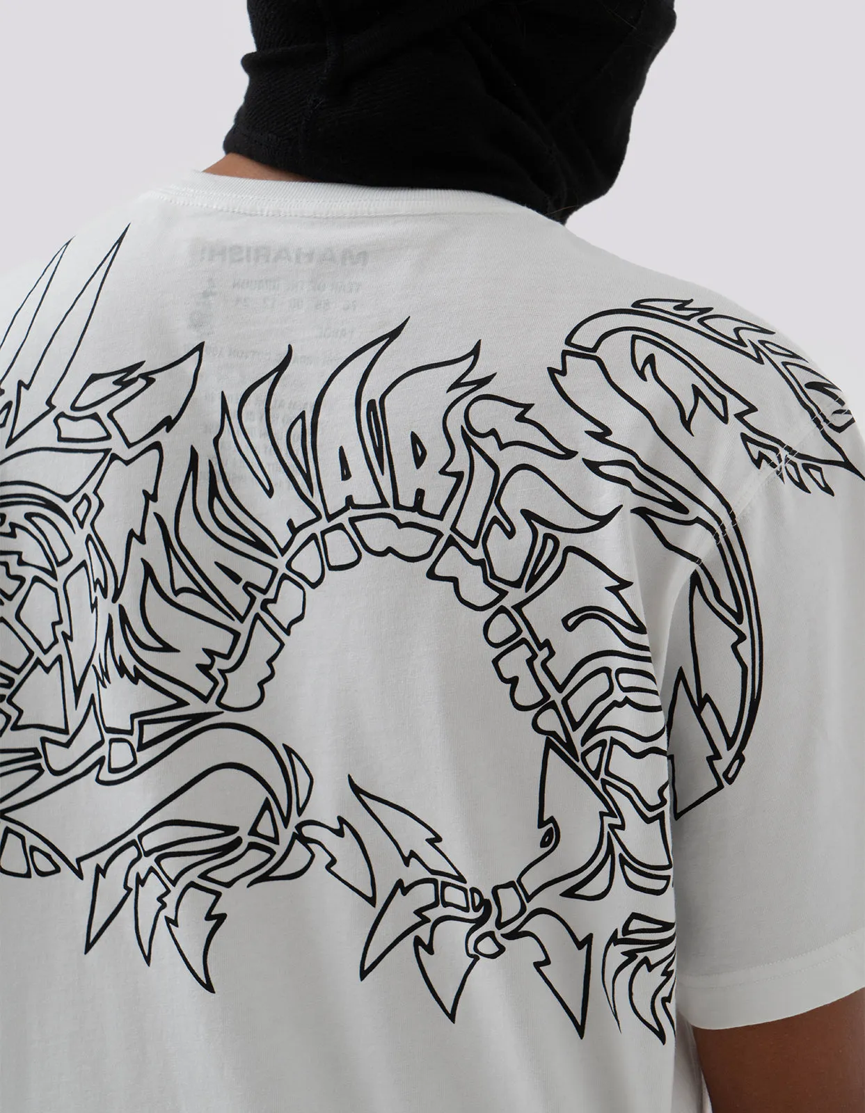 1256 Distorted Dragon T-Shirt · Guest Artist: Kay One White