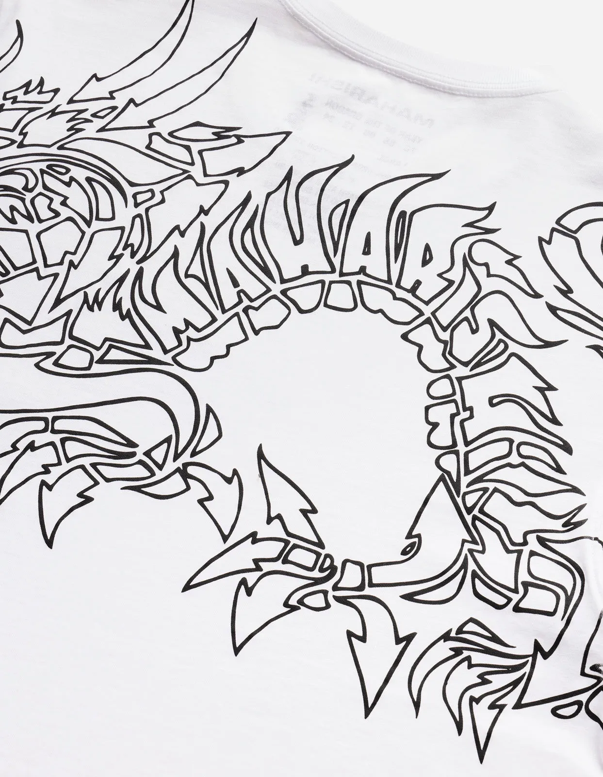 1256 Distorted Dragon T-Shirt · Guest Artist: Kay One White