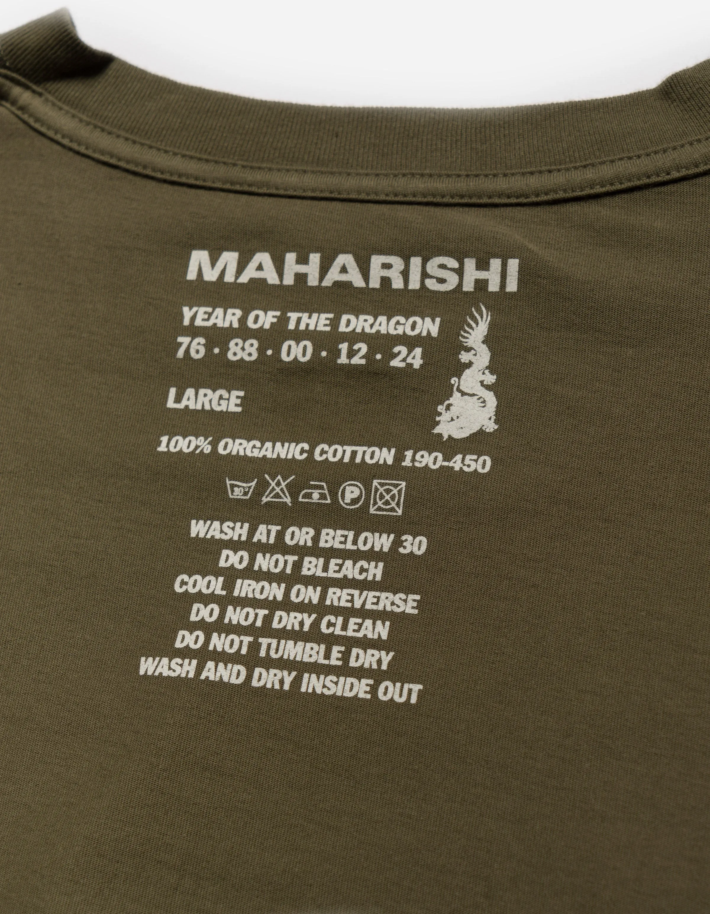 1265 Maharishi Cloud Temple T-Shirt Olive