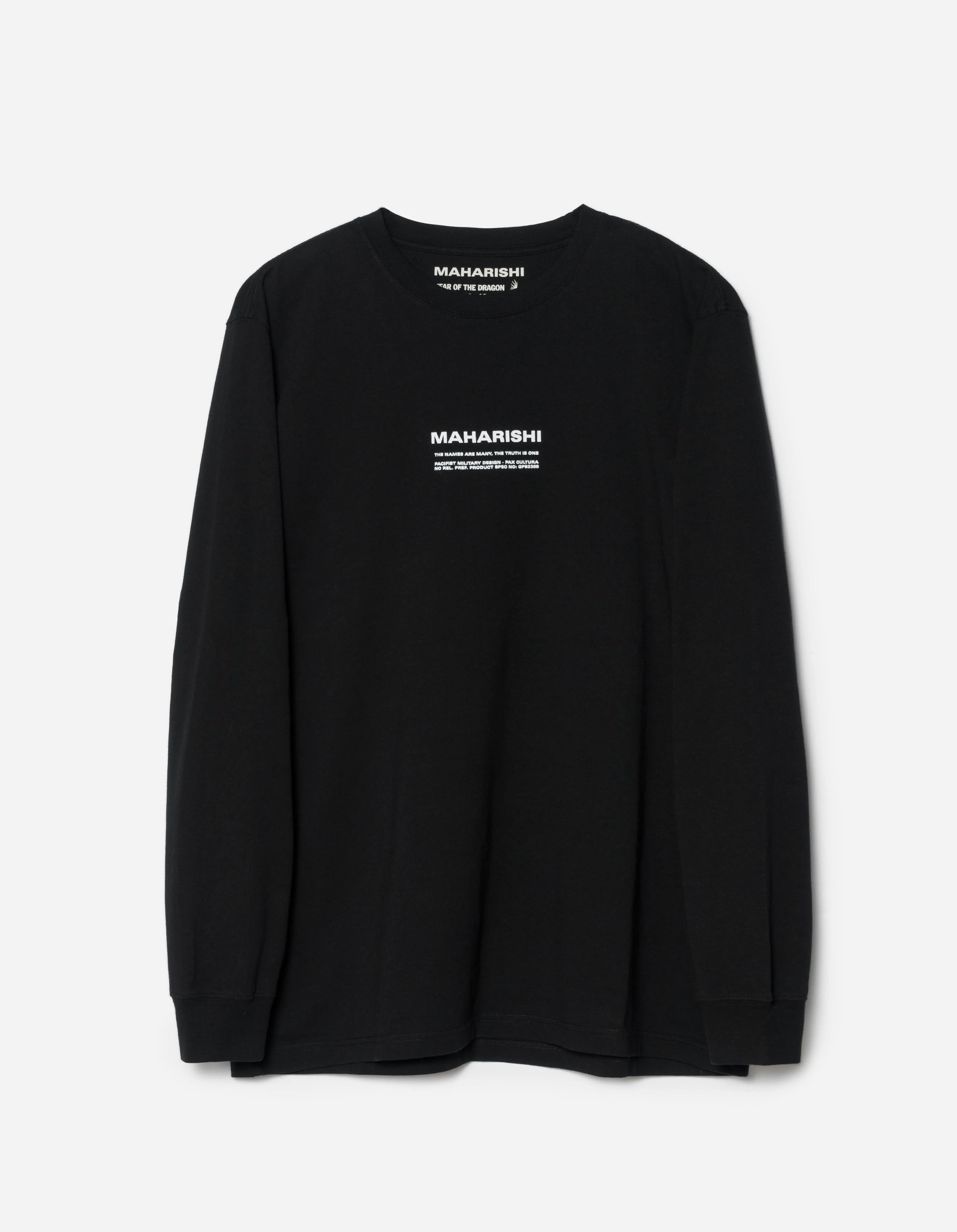 1350 MILTYPE Map L/S T-Shirt Black