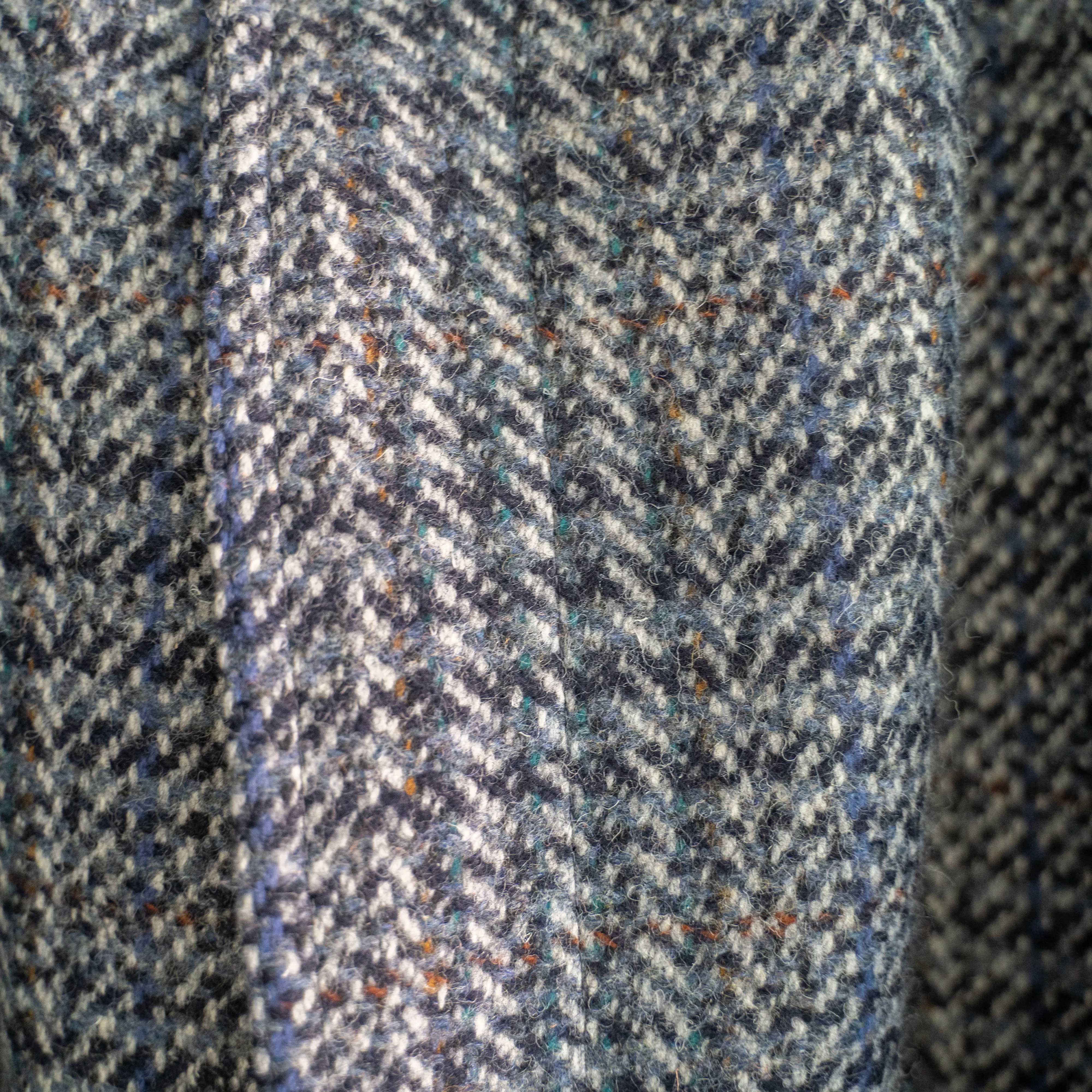 1970-80s France blue based tweed coat 'mint condition'