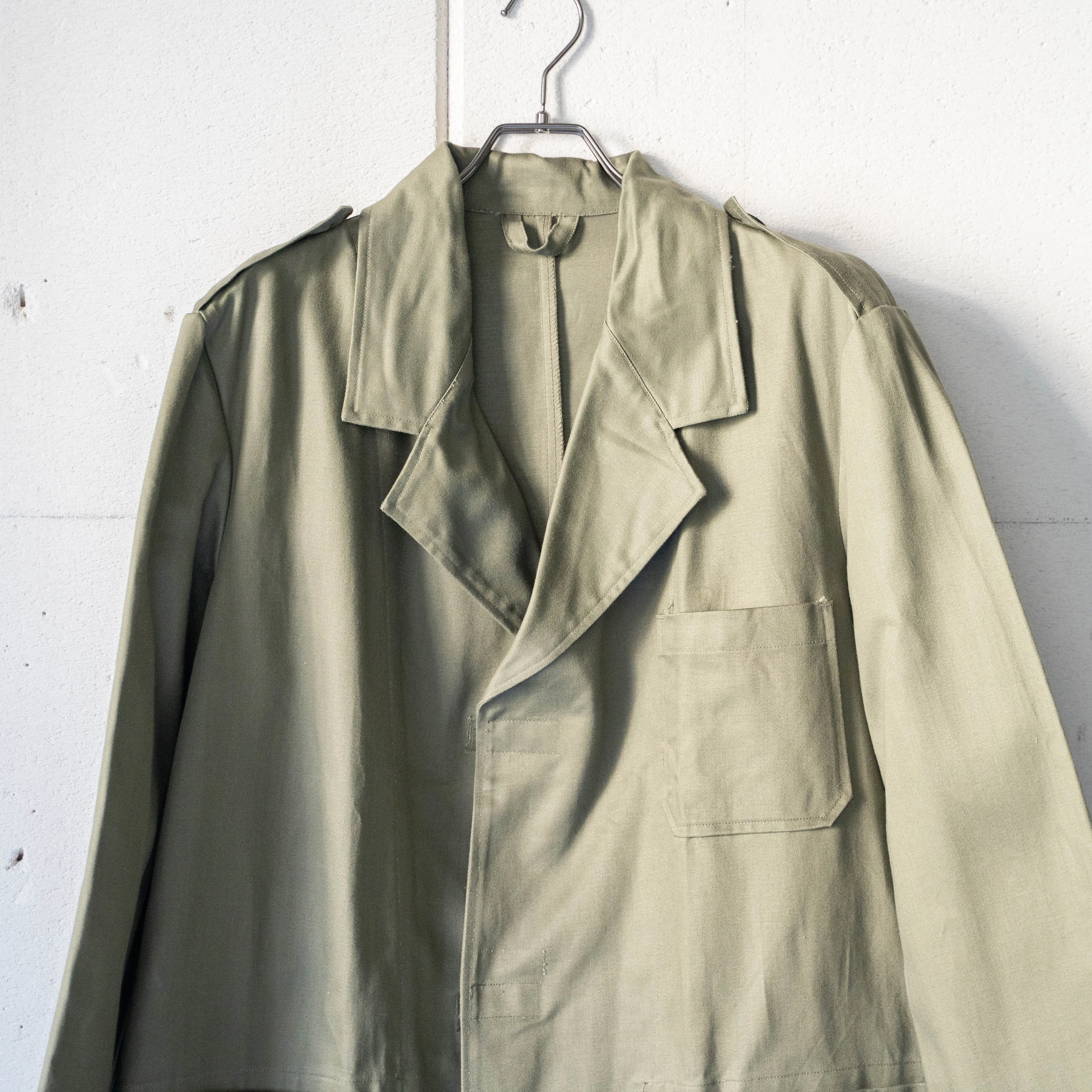 1970-90s Dutch military cotton work coat "dead stock"