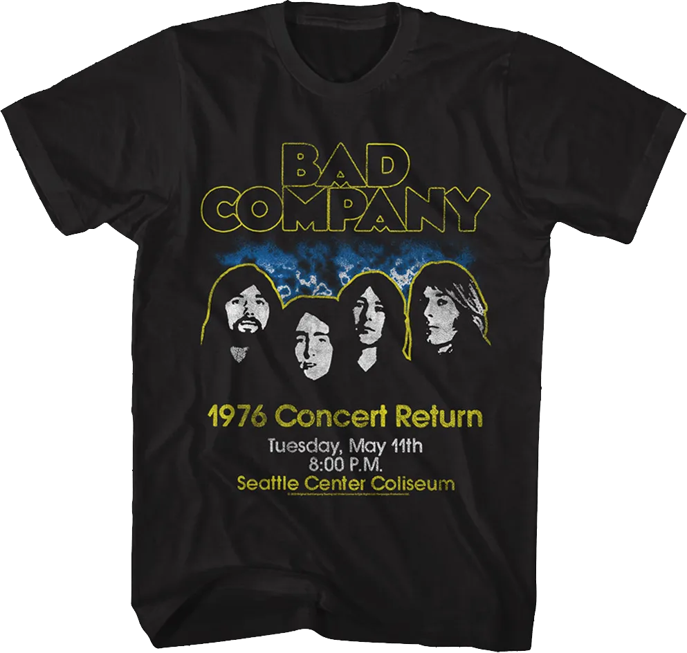 1976 Concert Bad Company T-Shirt