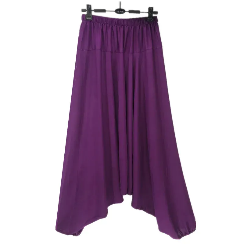 2022 Casual Harem Plants,Loose Women Casual Trousers,Wide Leg Pants,Pantskirt, - Woman Big Crotch Pa