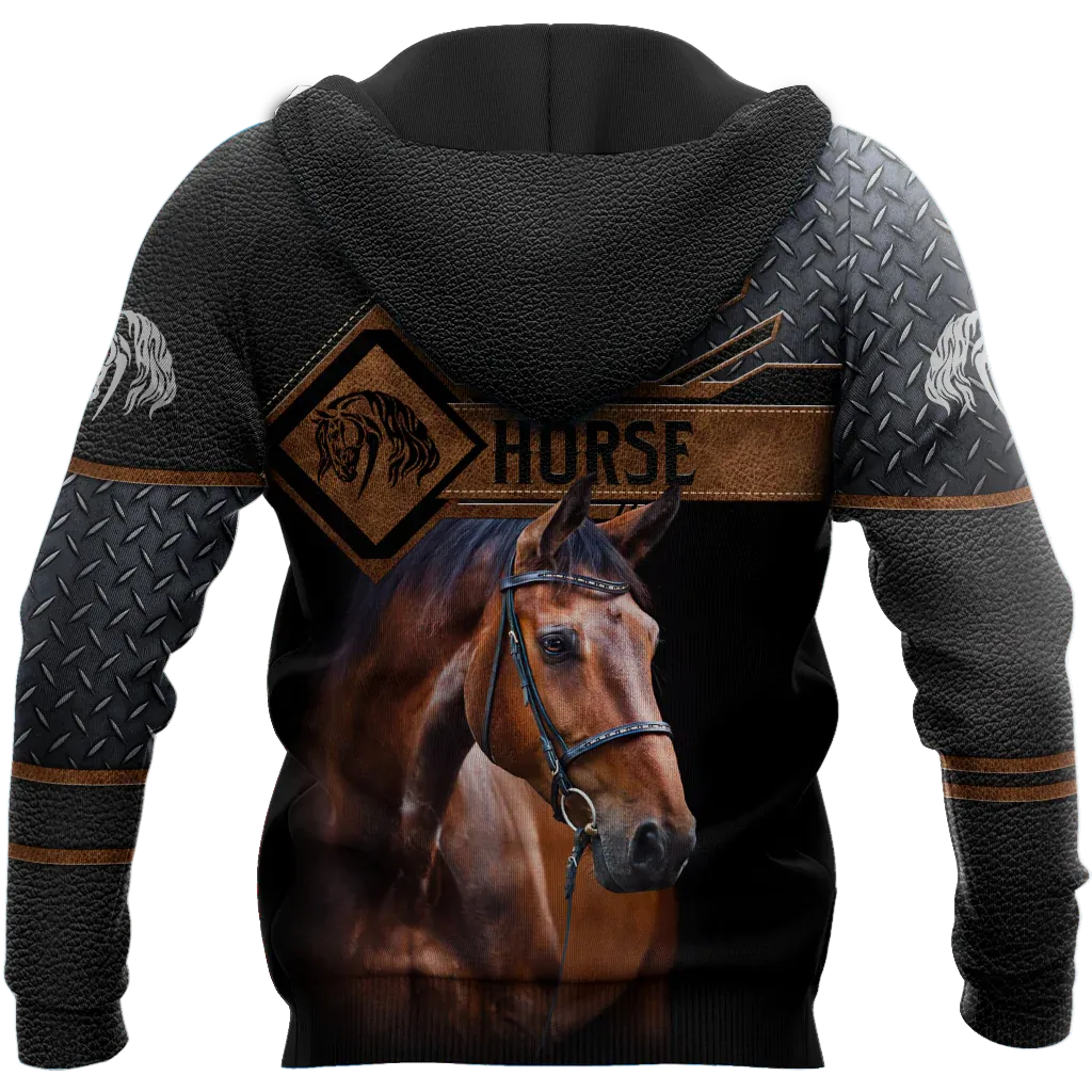 3D All Over Print Horse On Black Hoodie For Him Her Horse Lover Gifts Horse Present