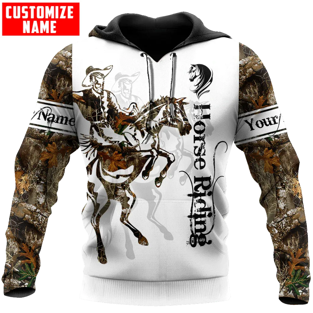 3D All Over Print Horse Riding Hoodie For Him Her, Horse Hoodie For Dad Uncle