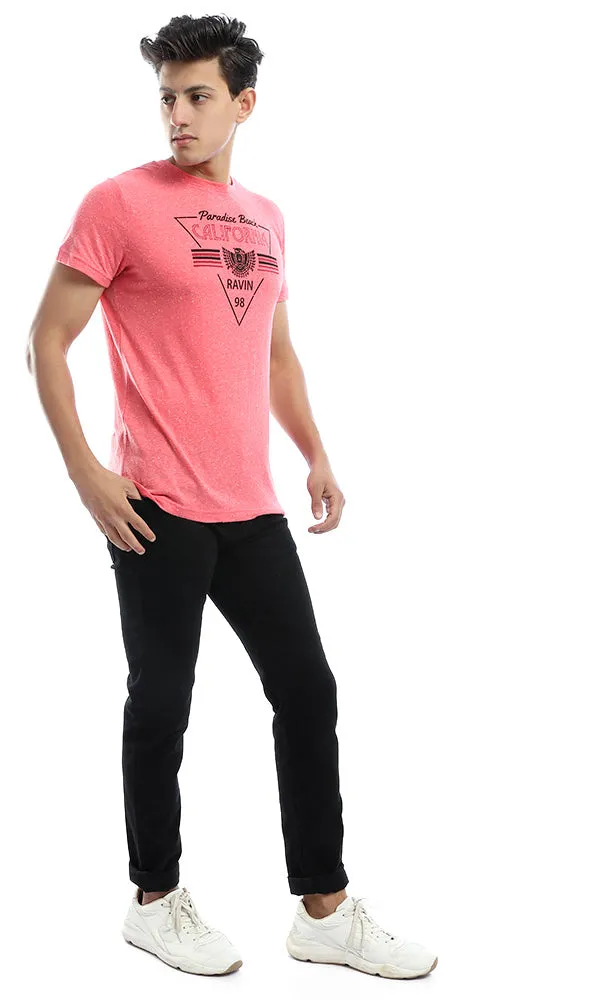 47670 Tonic Heather Watermelon Crew T-shirt