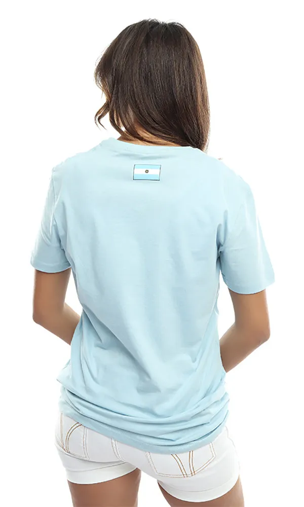 47952 Unisex Argentina World Cup T-Shirt - Light Blue