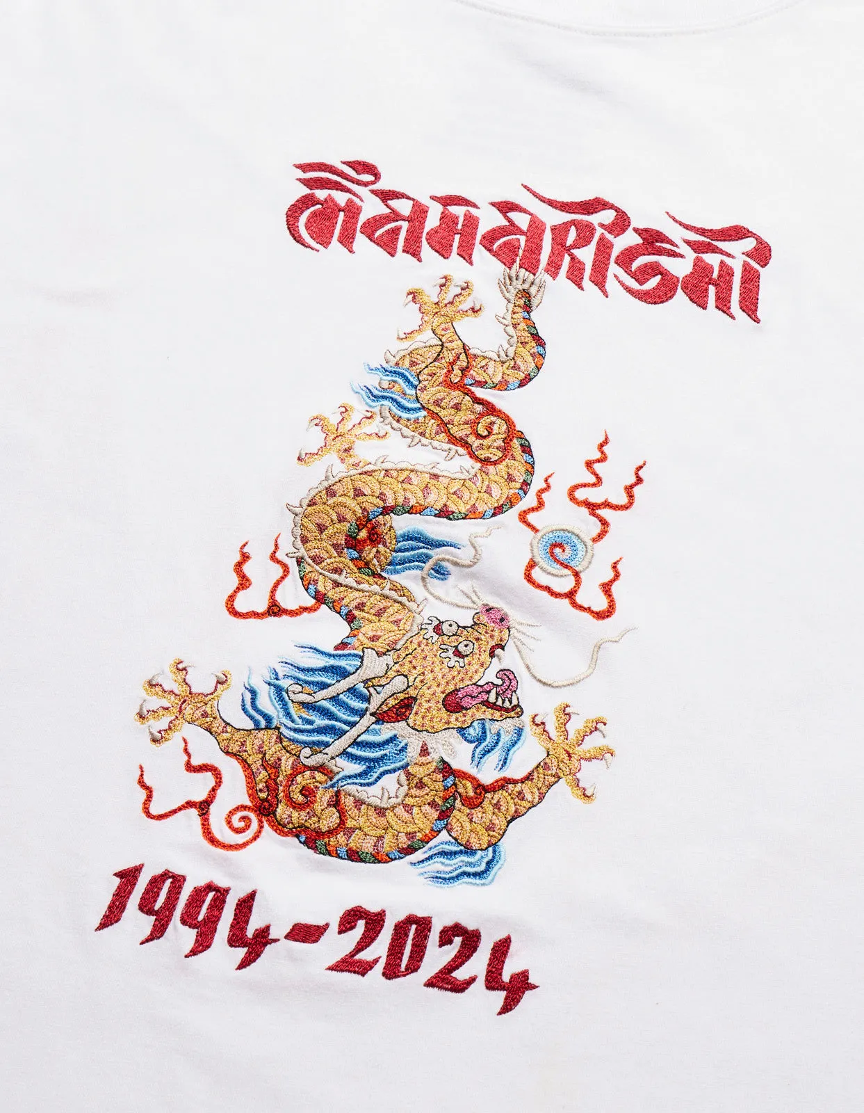 5017 Descending Dragon T-Shirt White