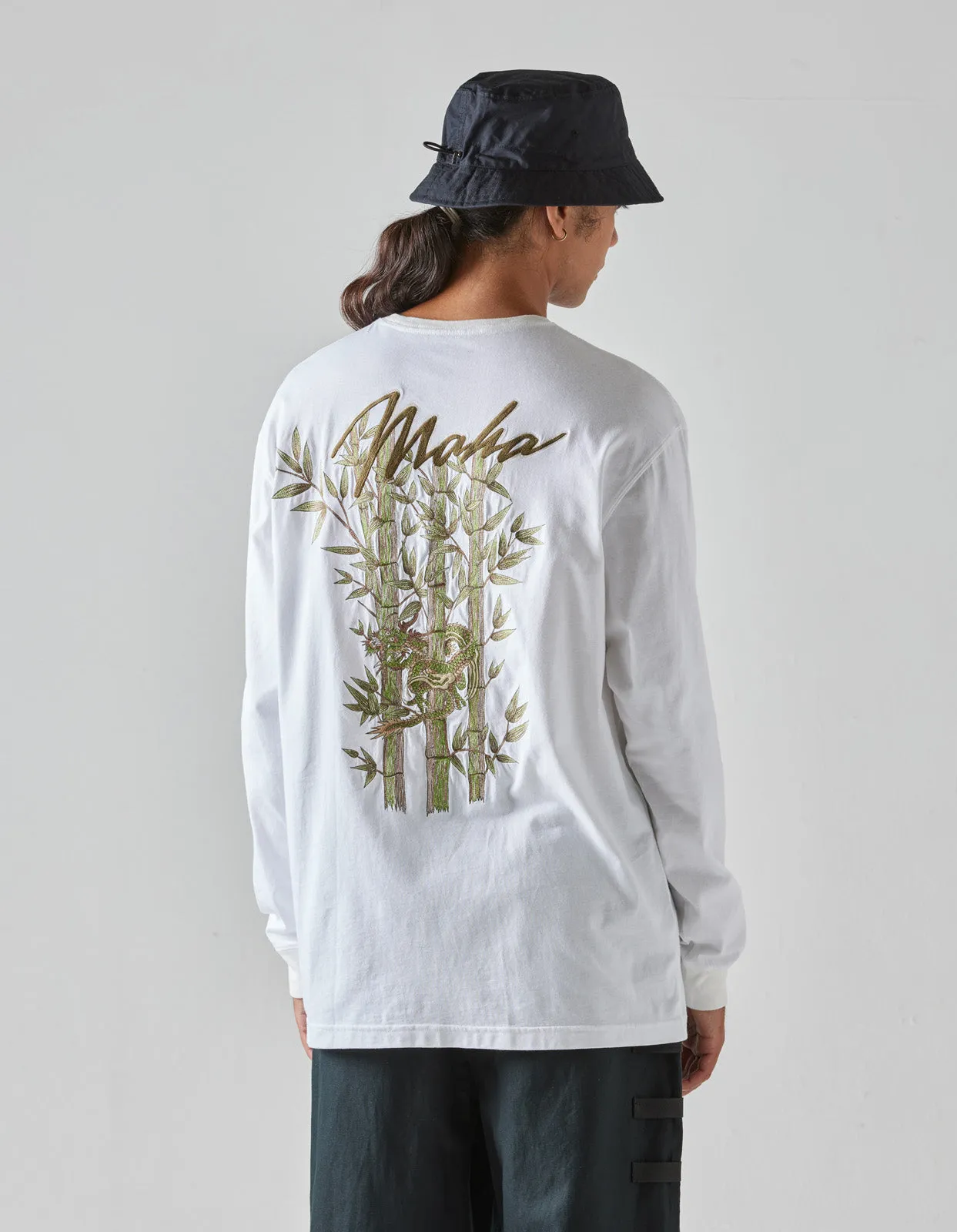 5080 Dragon Bamboo L/S T-Shirt White