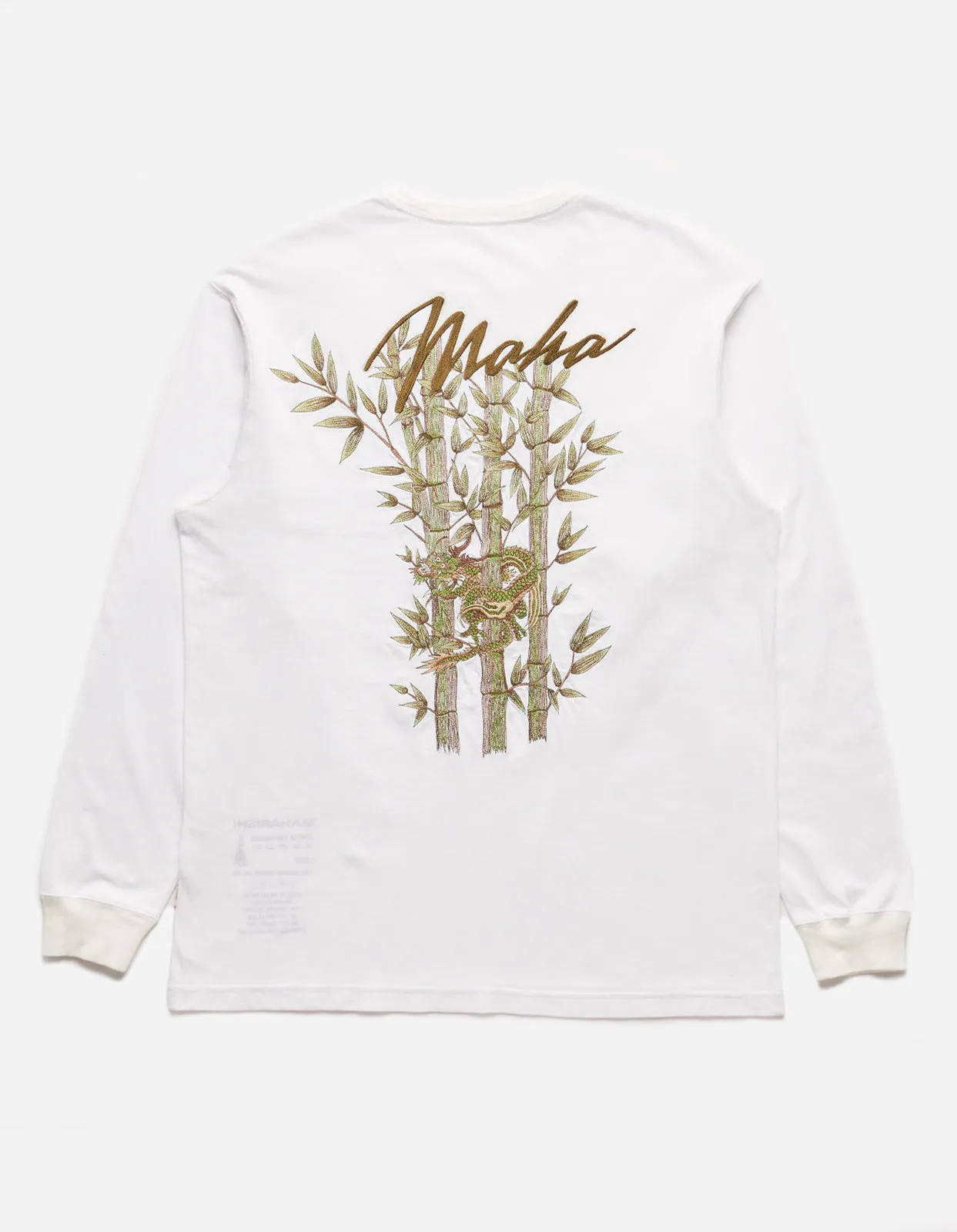 5080 Dragon Bamboo L/S T-Shirt White