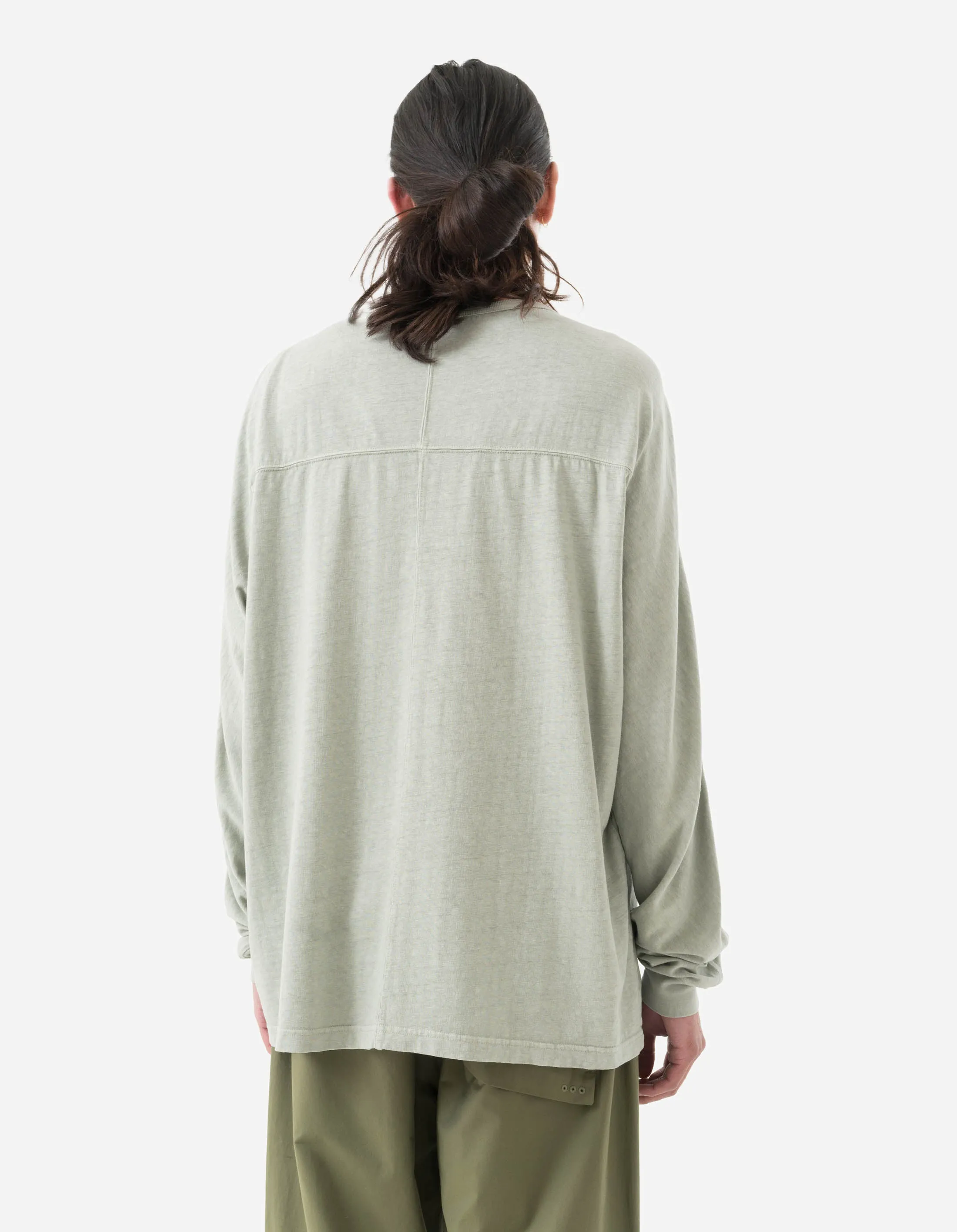 5245 Hemp Cross Oversized L/S T-Shirt Sage