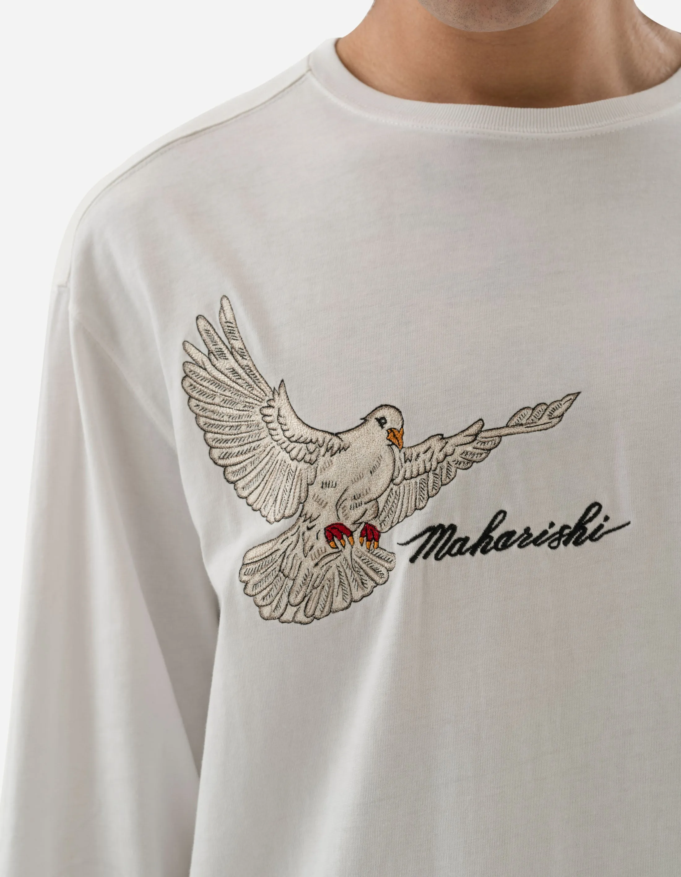 5316 Peace Mount Maha L/S T-Shirt White