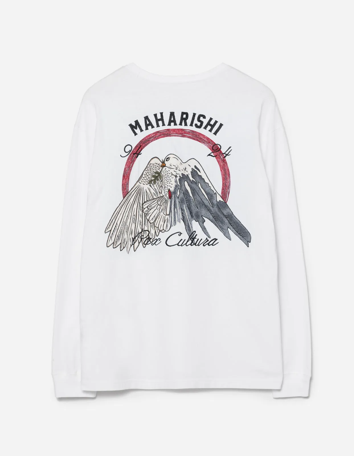 5316 Peace Mount Maha L/S T-Shirt White