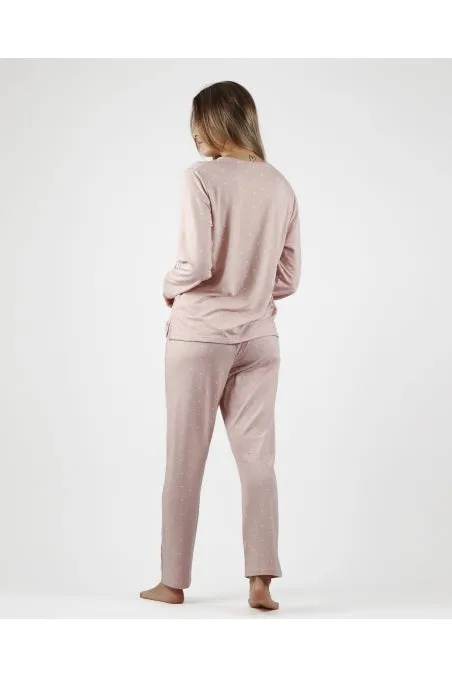 ADMAS CLASSIC MOON LONG SLEEVE WOMAN PYJAMA