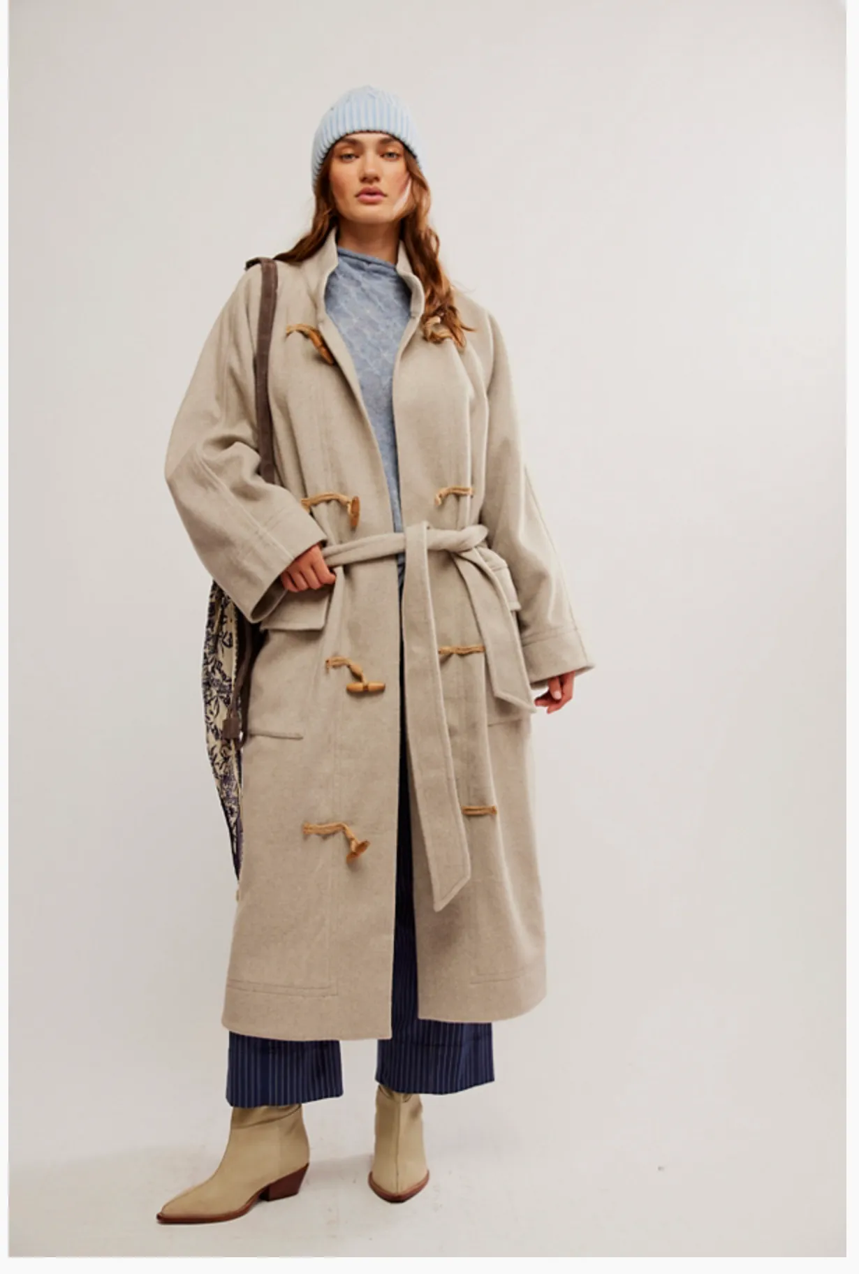 ALMA DUFFLE COAT / HEATHERED COFFEE