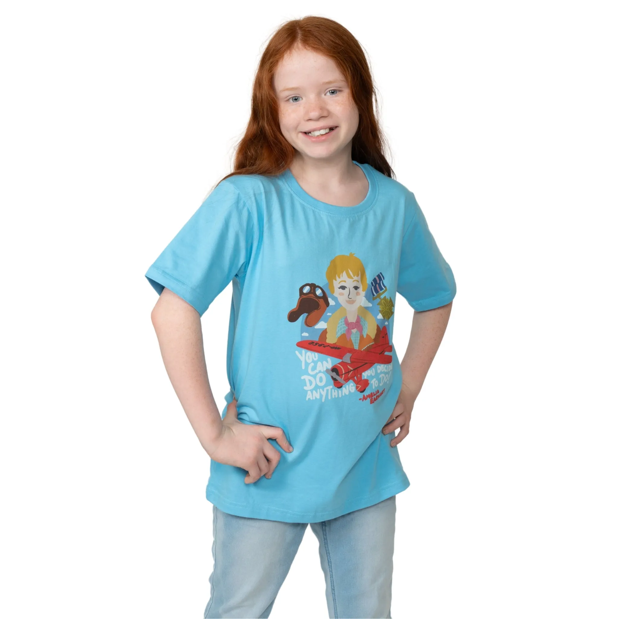 Amelia Earhart Kids T-Shirt