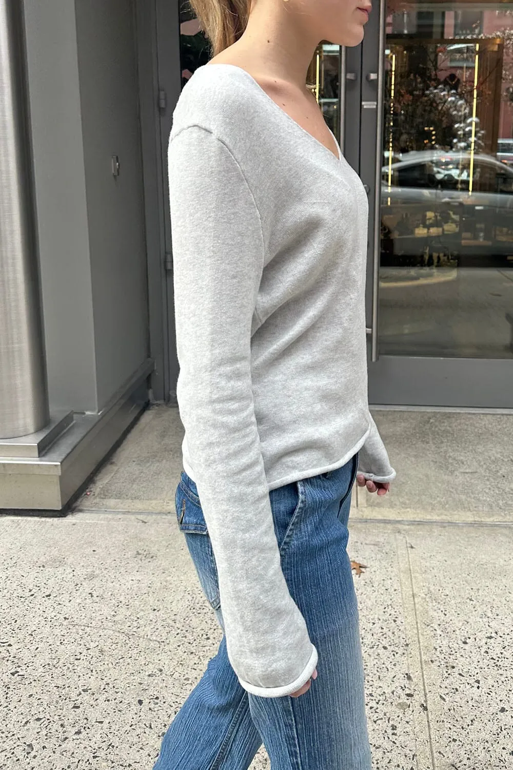 Andi V-Neck Cotton Sweater