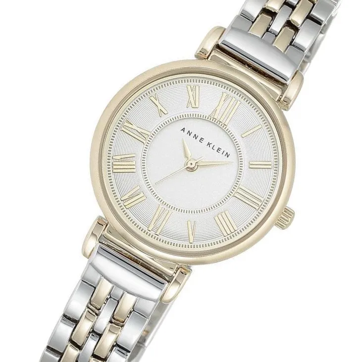 Anne Klein Two-Tone Stainless Steel Silver Dial Women's Watch - AK2159SVTT