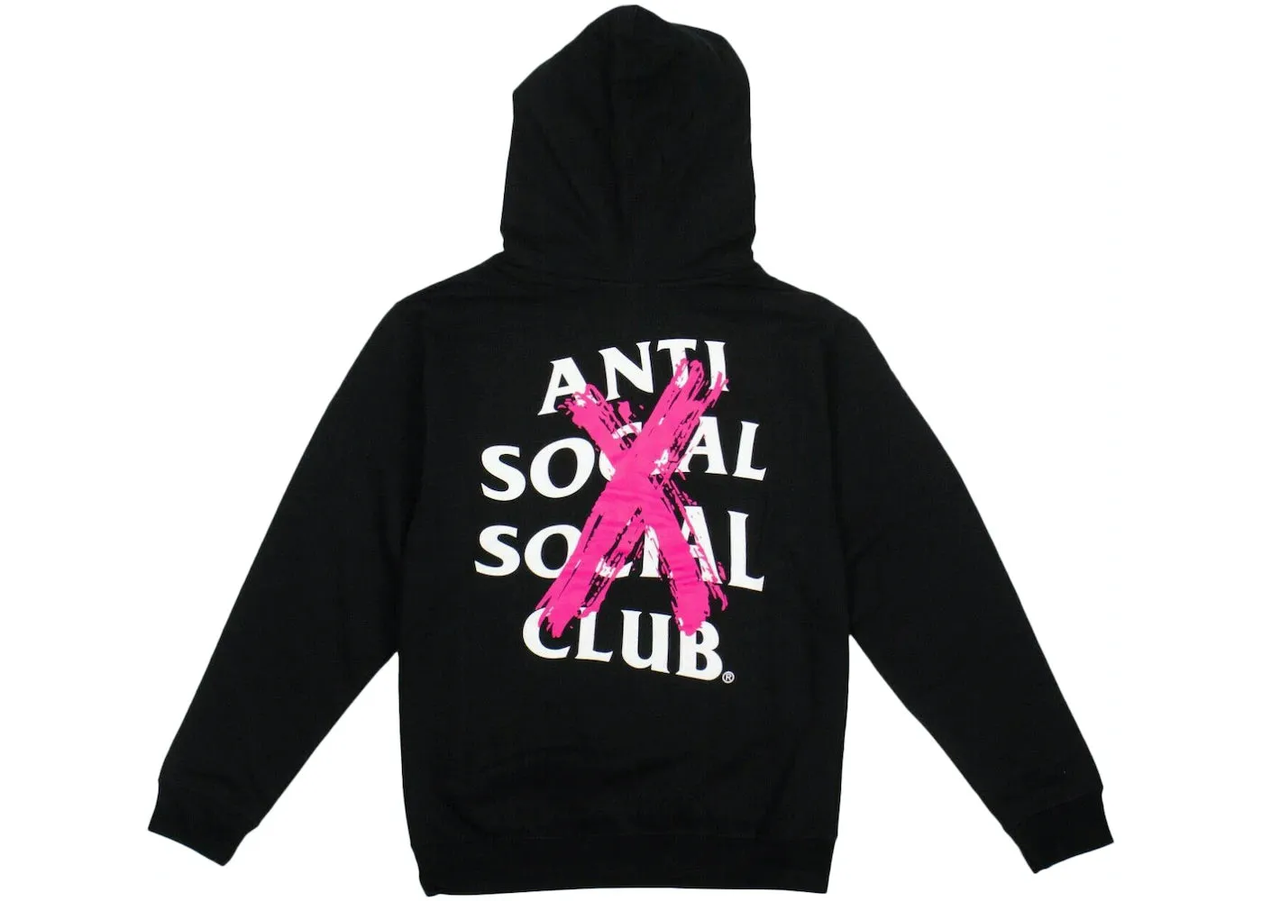 Anti Social Social Club - Cancelled - Hoodie - Black (Pink)