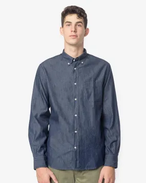 Antime Button Down Oxford in Stone Wash