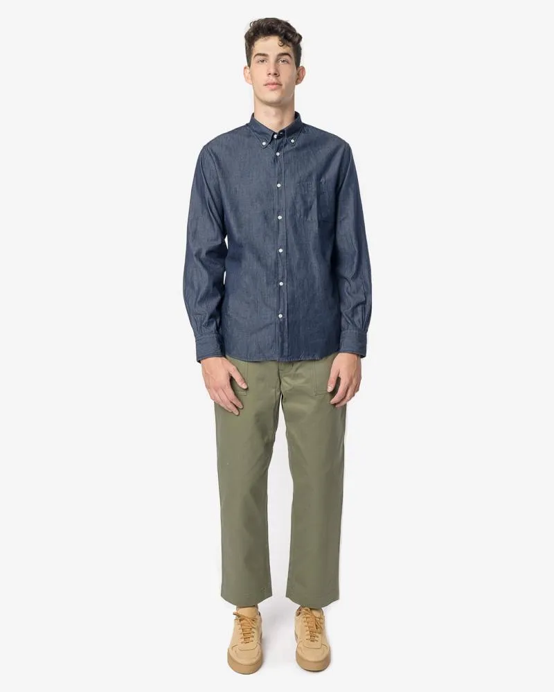 Antime Button Down Oxford in Stone Wash