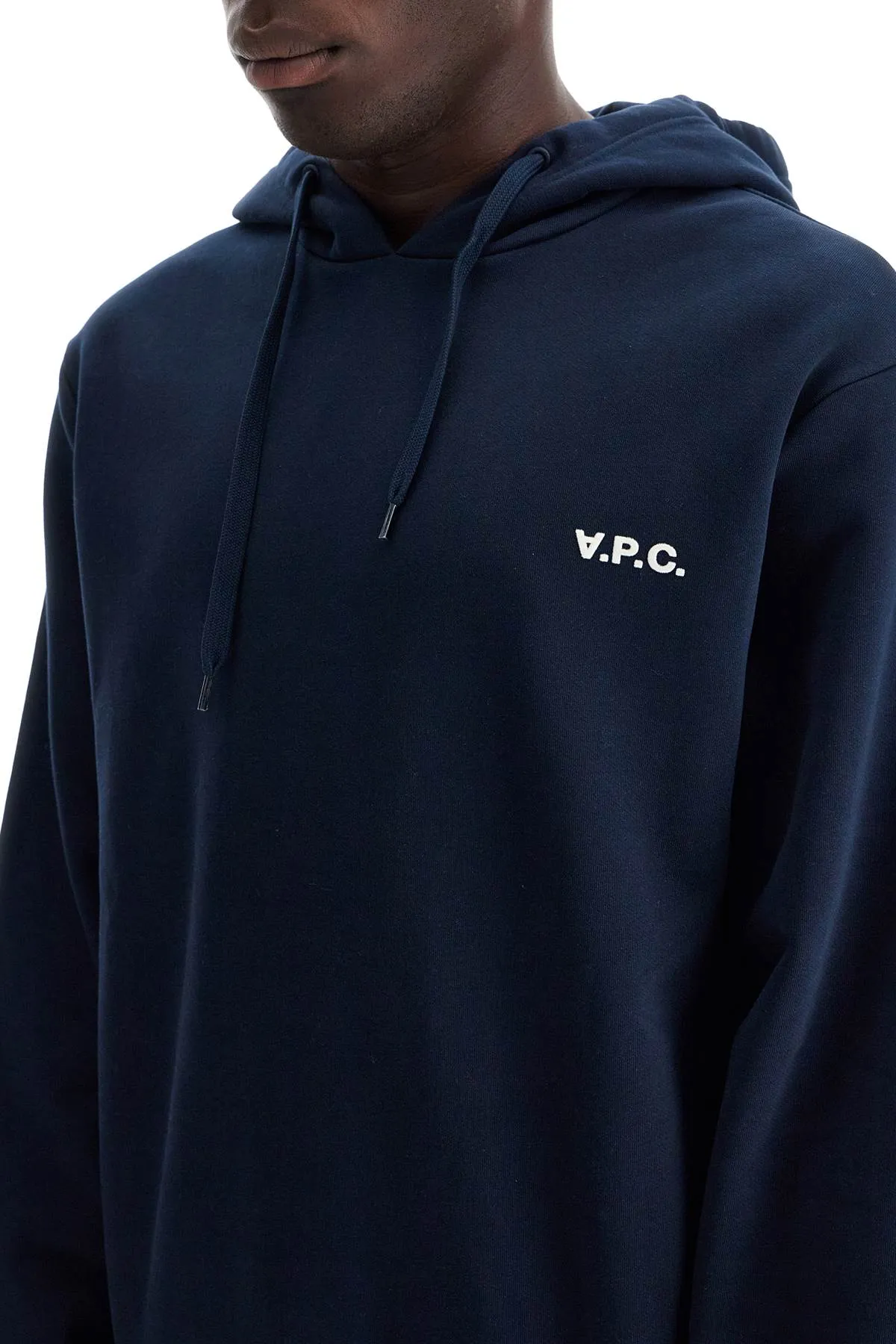 A.p.c. hooded sweatshirt with flocked