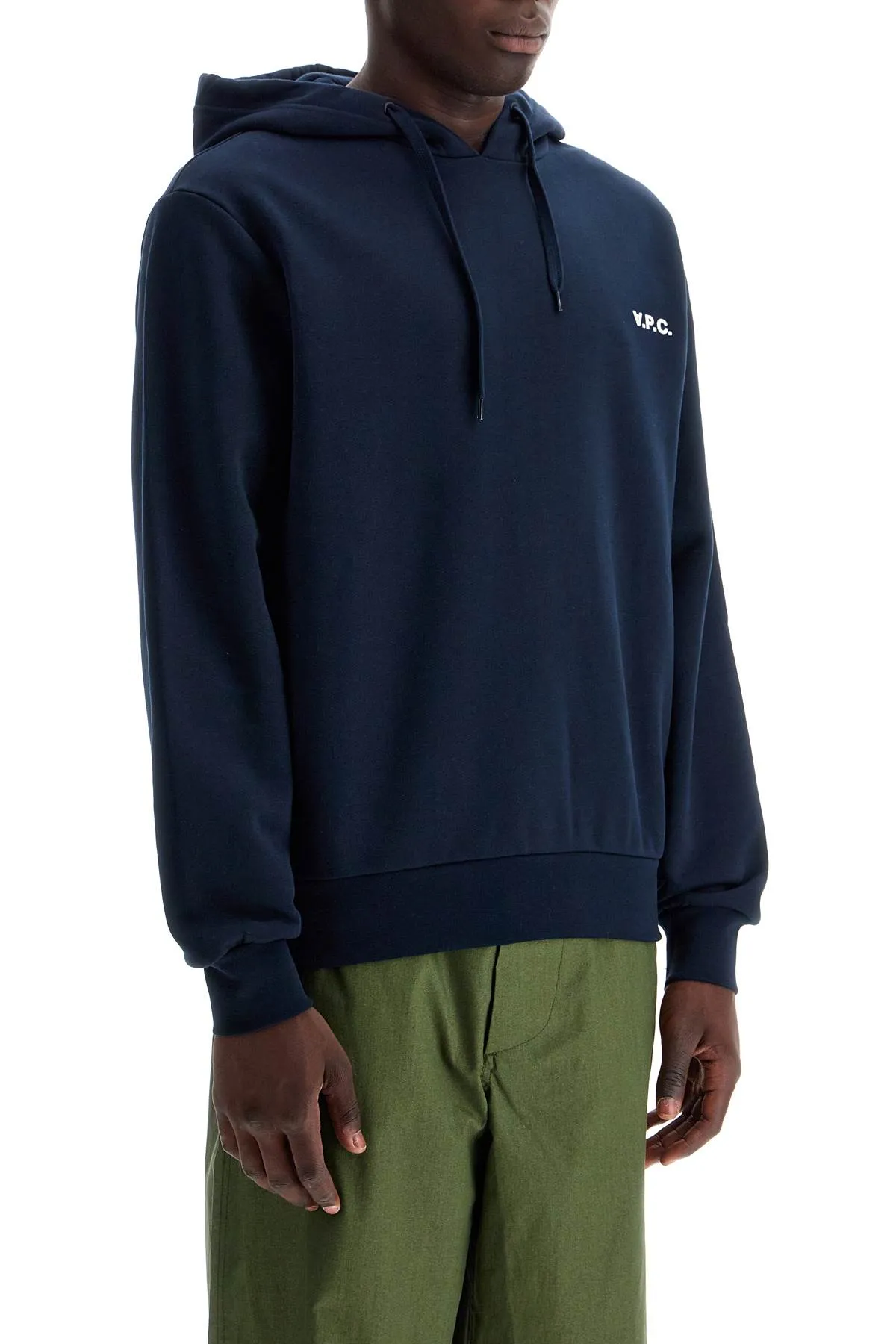 A.p.c. hooded sweatshirt with flocked