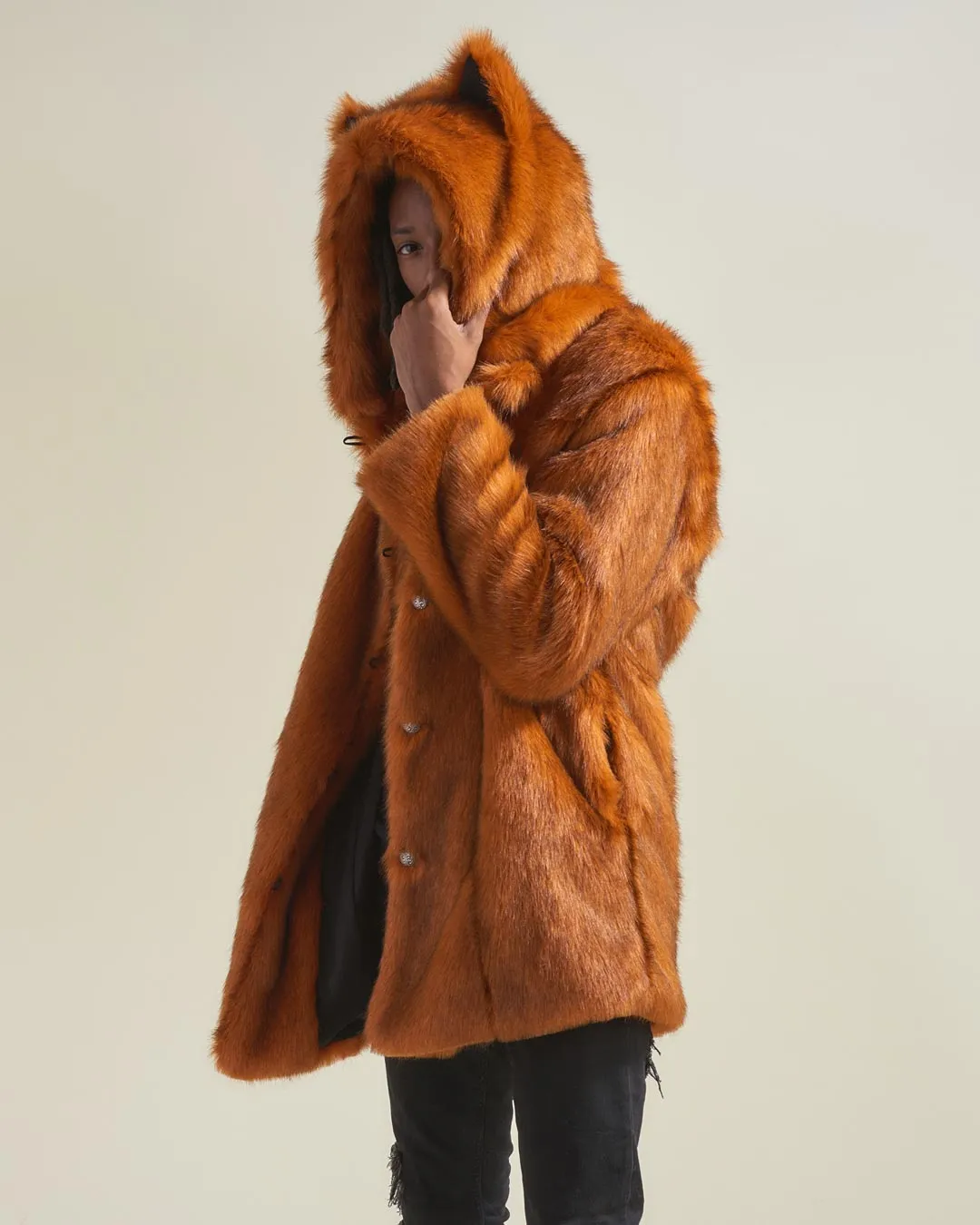 Artist Edition VAMP Wolf Classic Faux Fur Coat | Men's