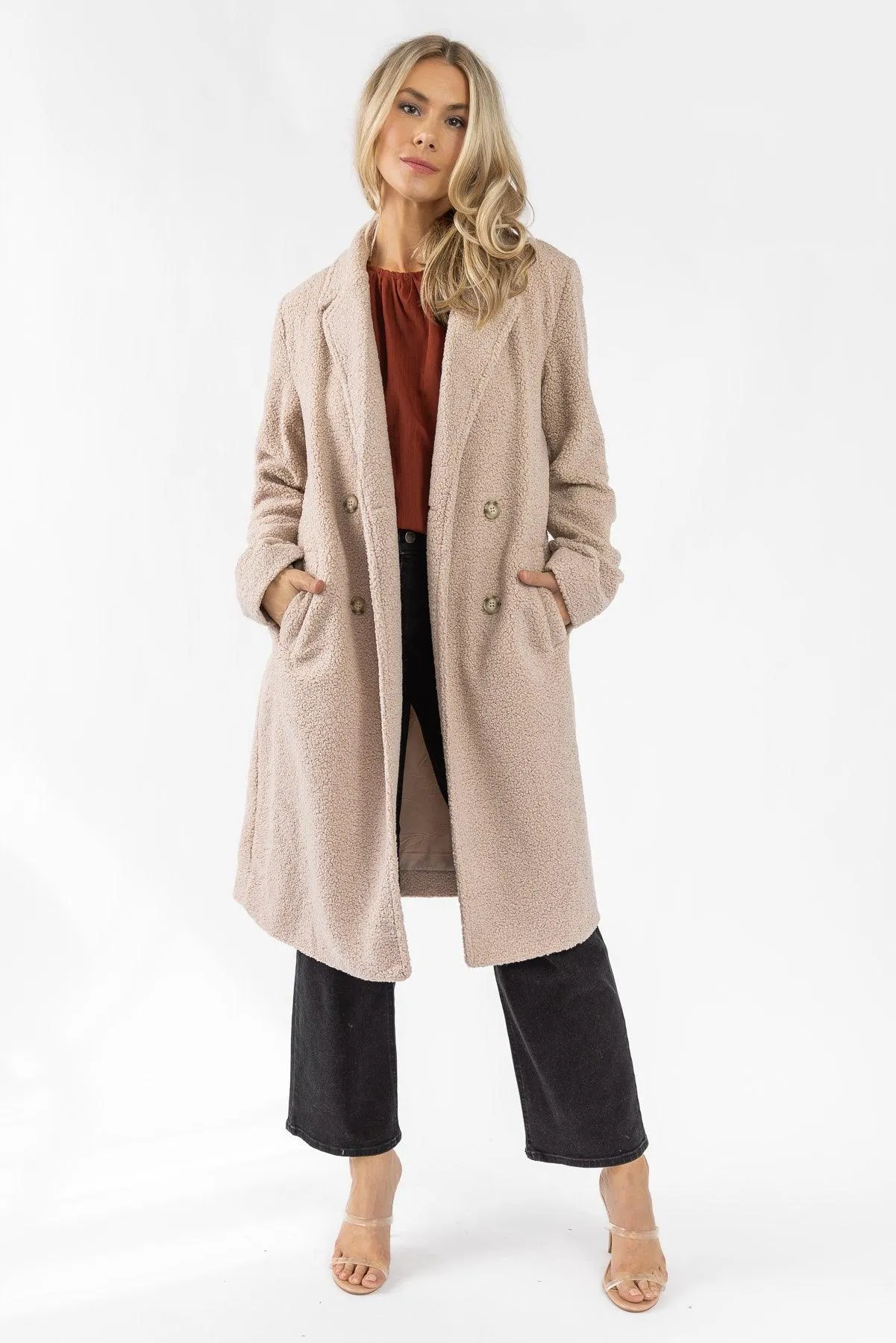 Autumn Embrace Sherpa Coat - Final Sale