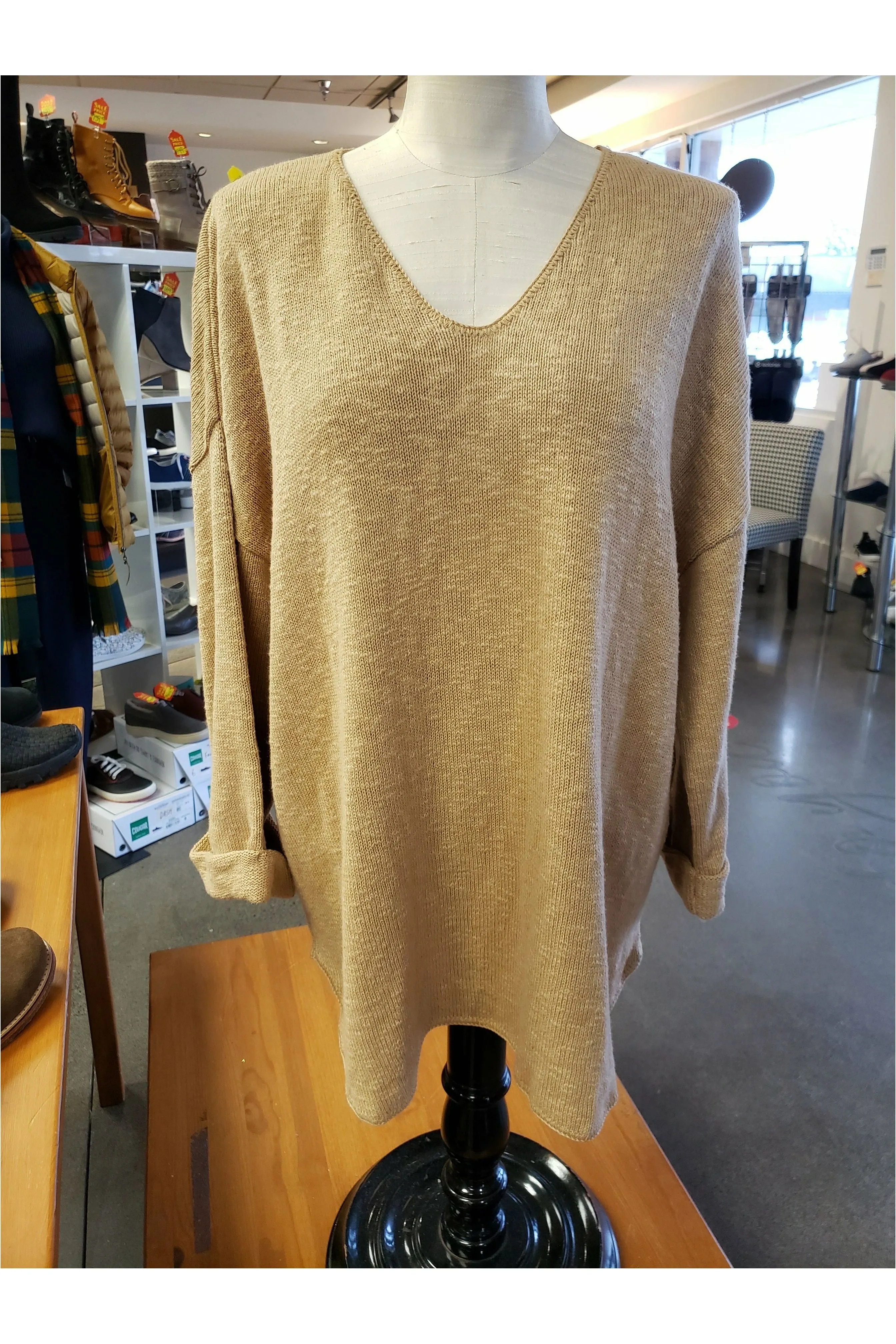 Avalin V-Neck Tunic Sweater - Multiple Colors