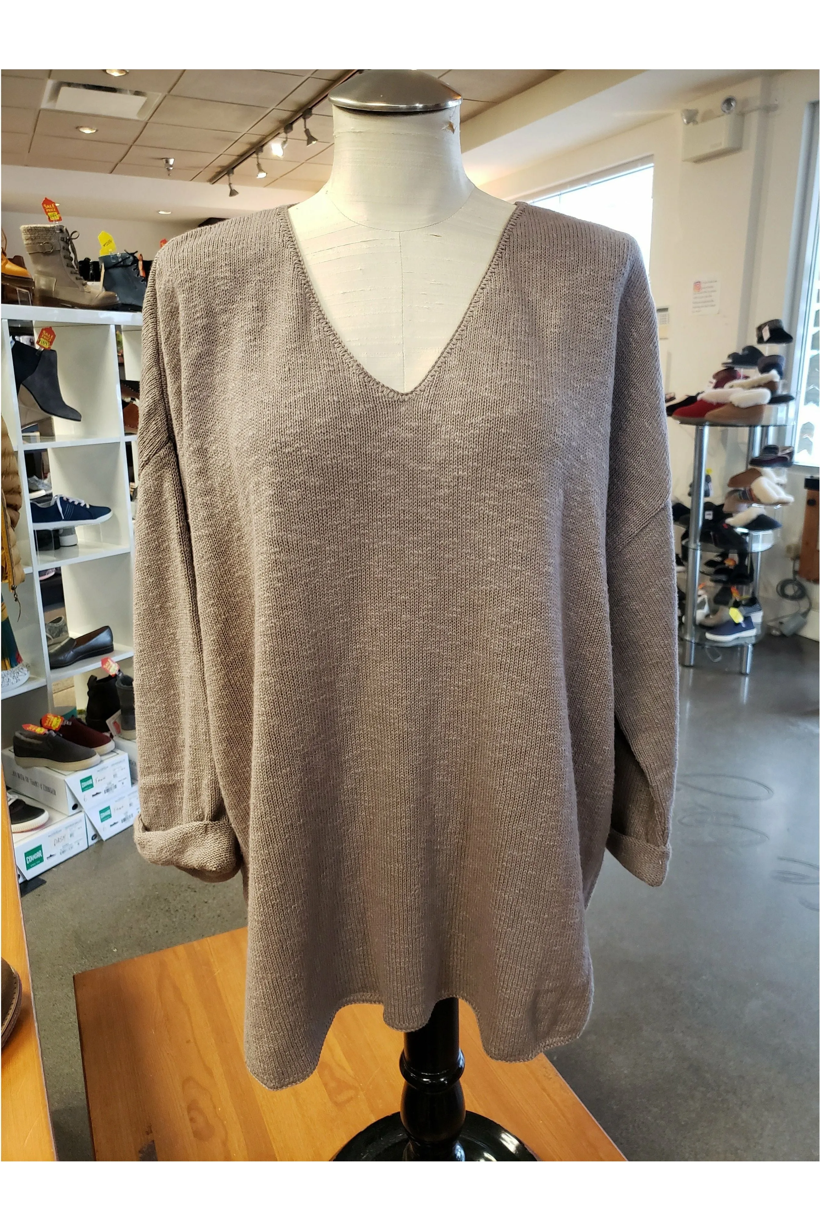 Avalin V-Neck Tunic Sweater - Multiple Colors