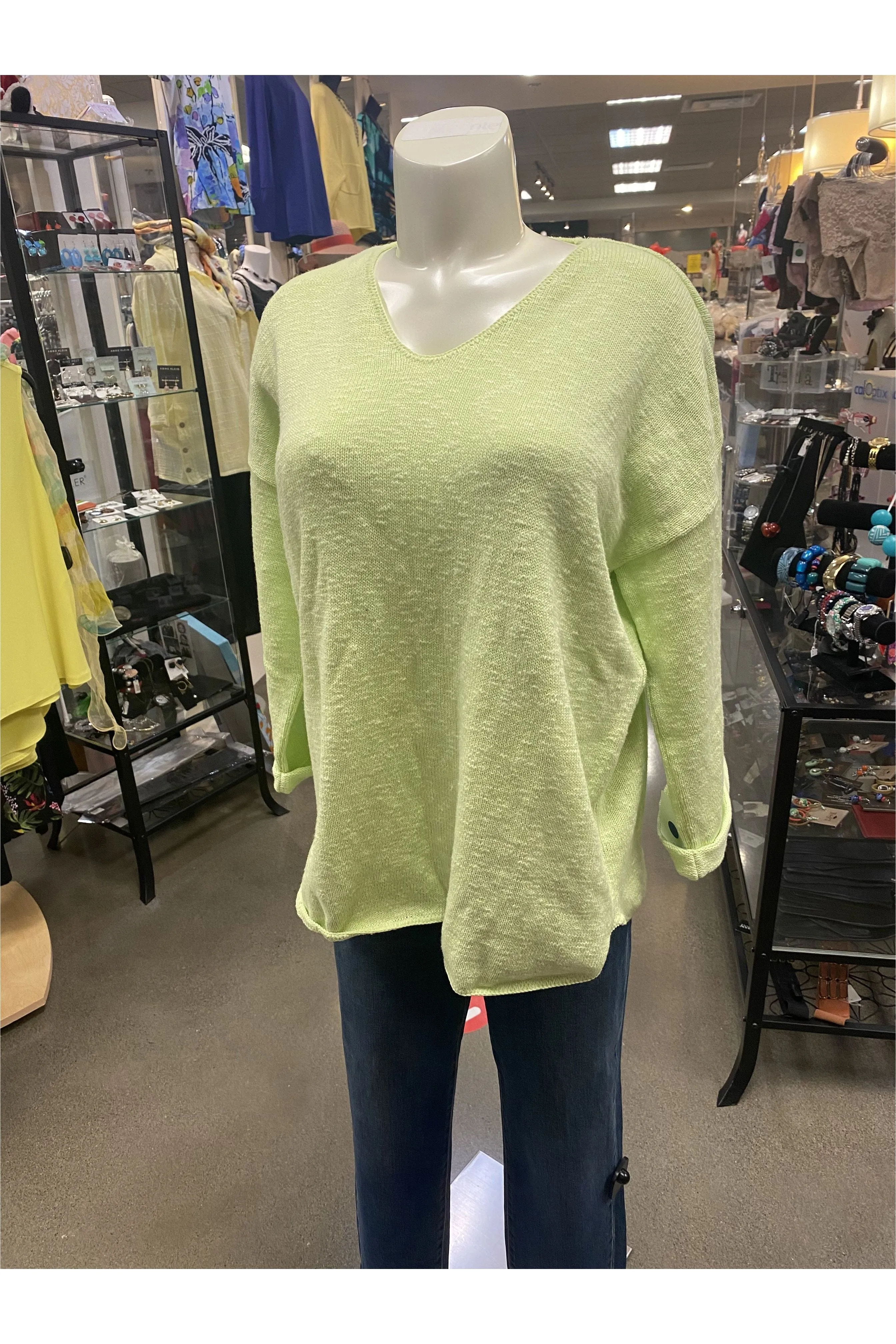 Avalin V-Neck Tunic Sweater - Multiple Colors