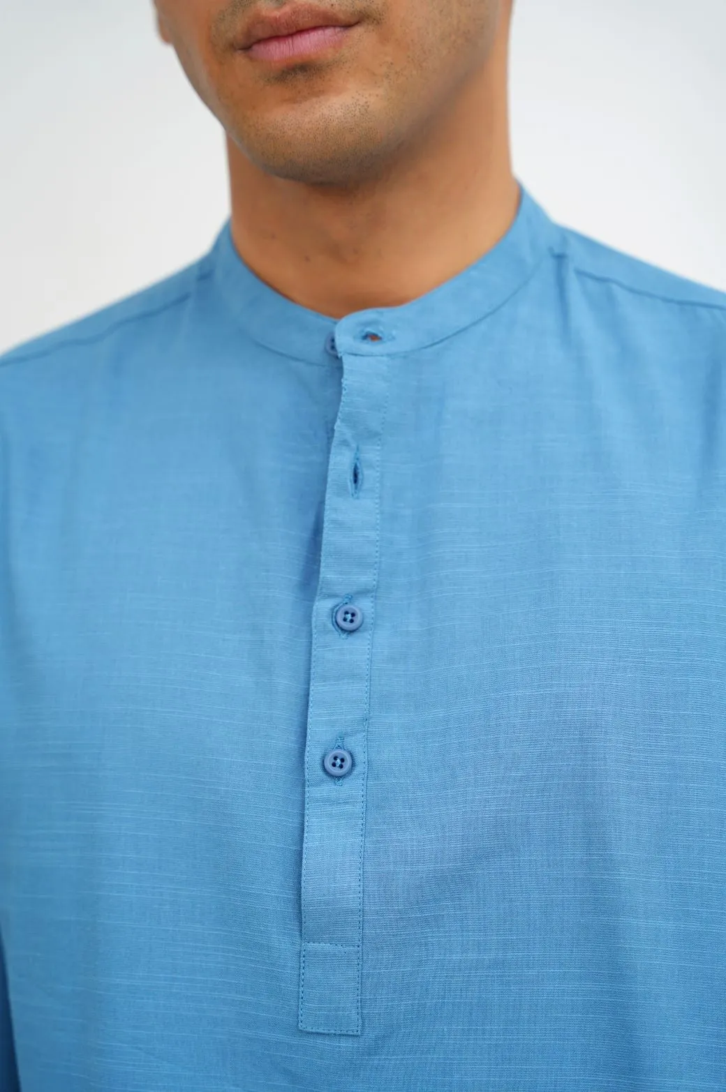 BAND COLLAR SHIRT