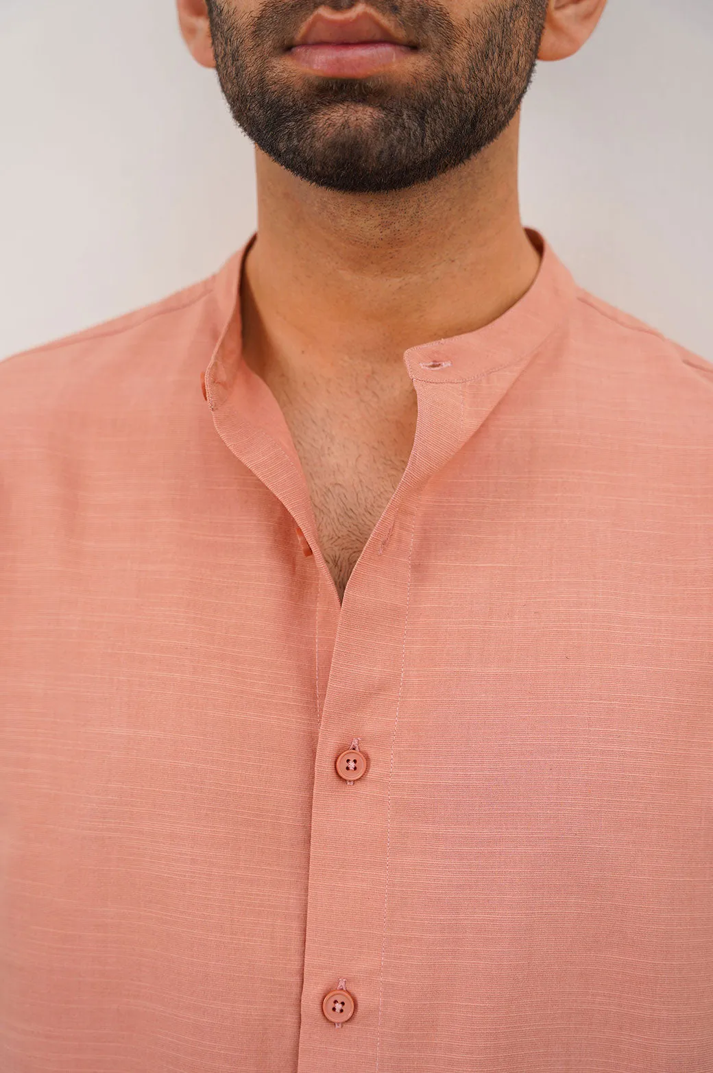 BAND COLLAR  SHIRT