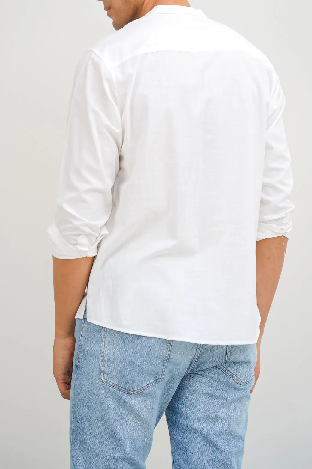 BAND COLLAR SHIRT