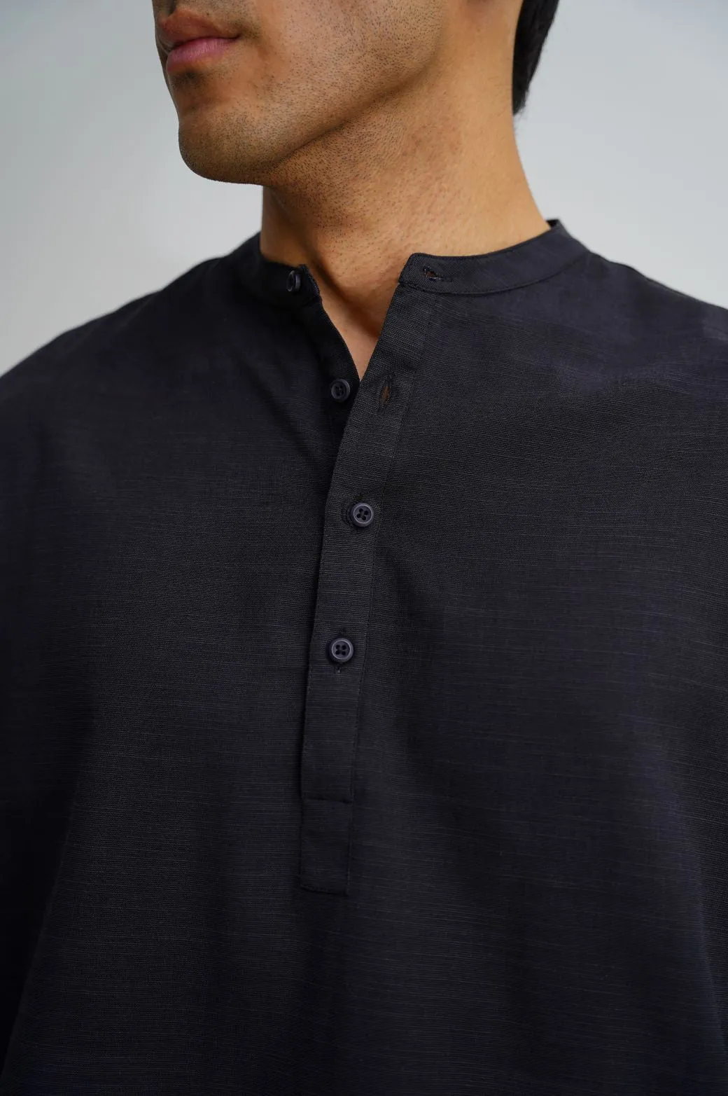 BAND COLLAR SHIRT