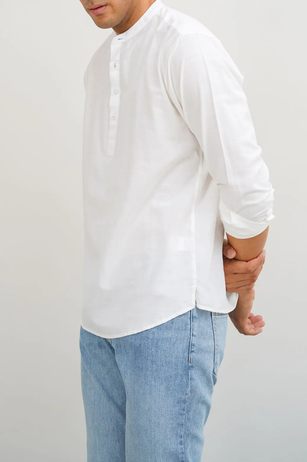 BAND COLLAR SHIRT