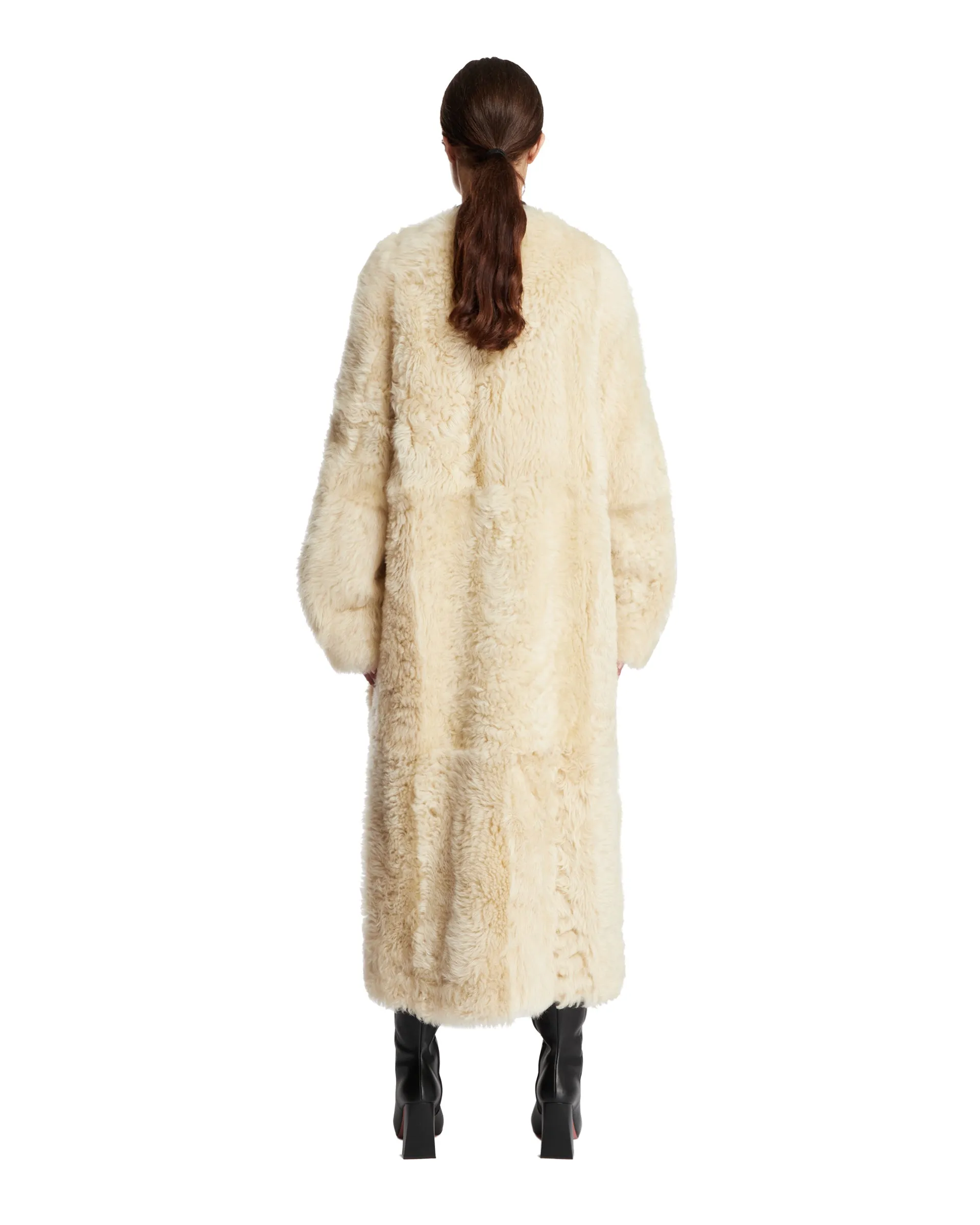 Beige Shearling Coat