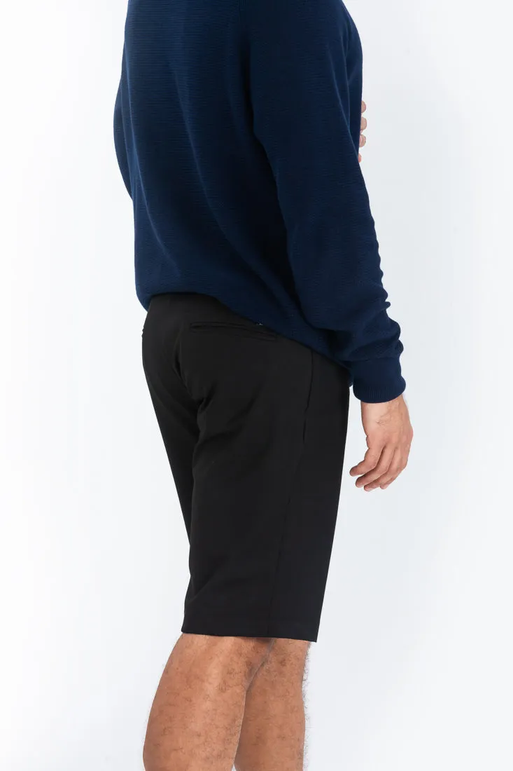 Black All Weather Stretch Chino Shorts