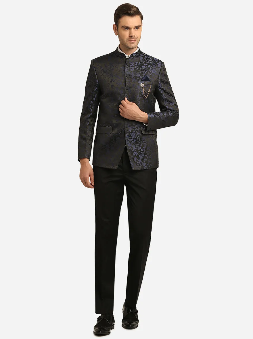 Black & Blue Jodhpuri | JadeBlue