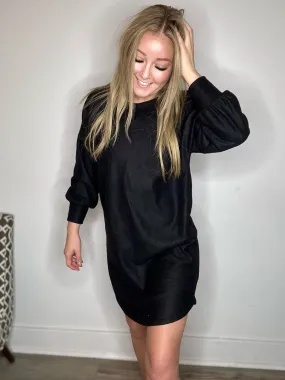 Black Tunic Sweater Dress