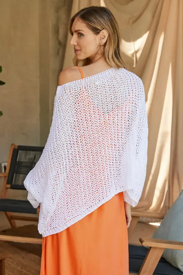 BOATNECK DROP SHOULDER SWEATER