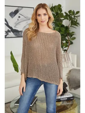 BOATNECK DROP SHOULDER SWEATER