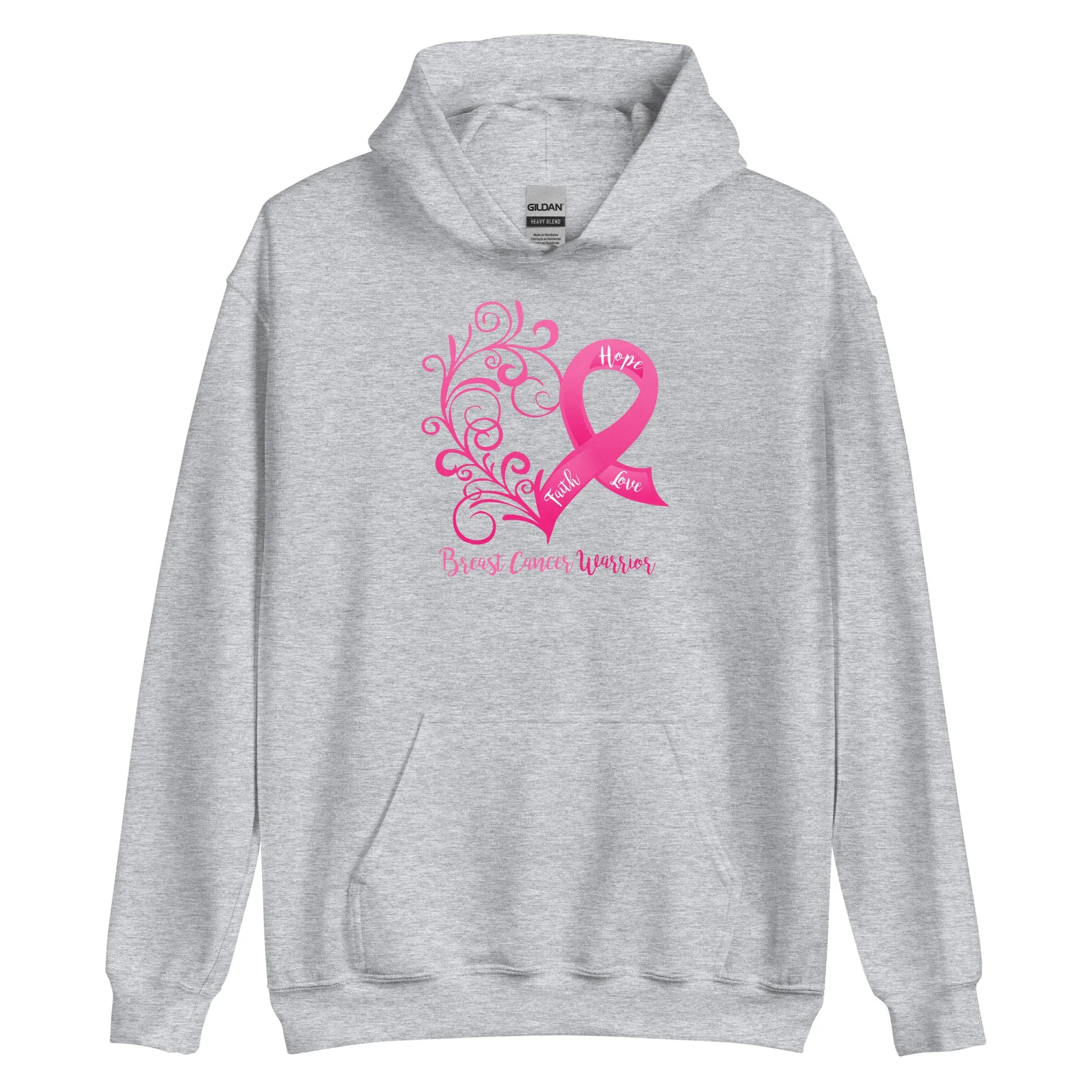 Breast Cancer "Warrior" Hoodie (Several Colors Available)