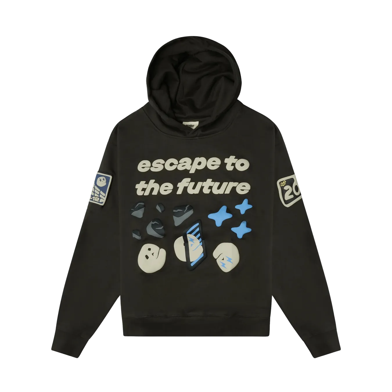 Broken Planet Market Hoodie 'Escape To The Future'