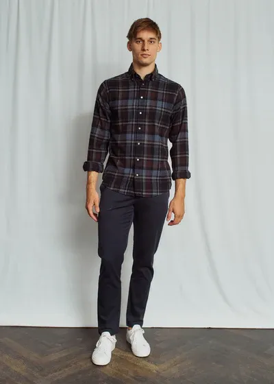 Brunn & Stengade Tethys Casual Modern Fit Shirt | Navy