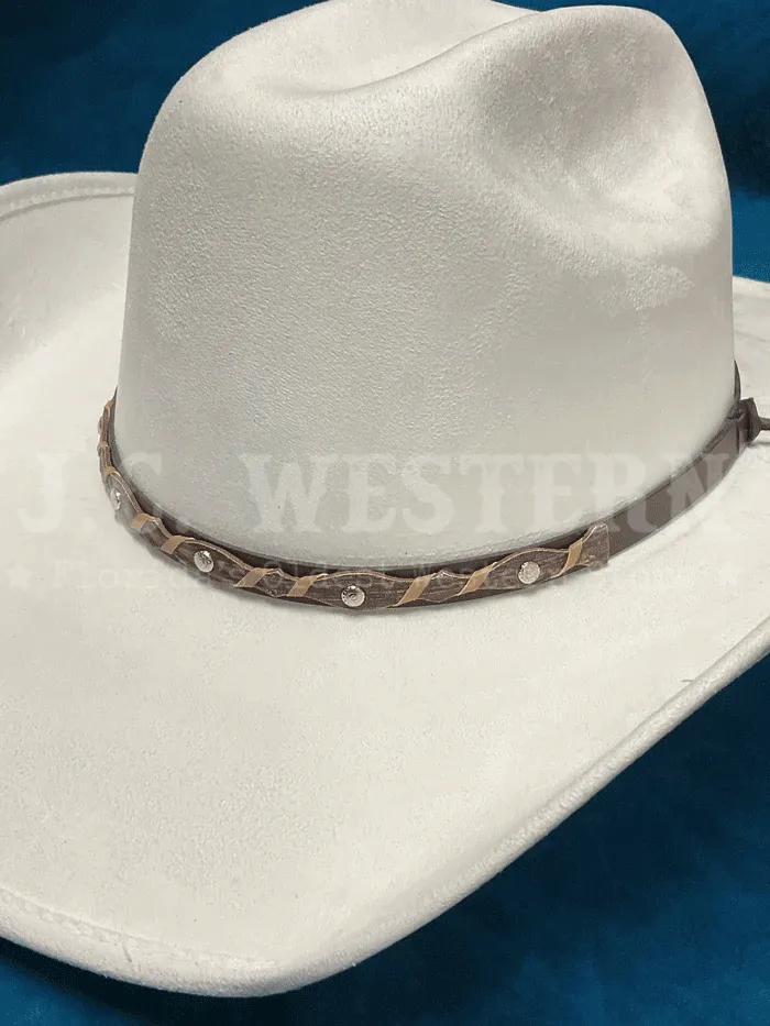 Bullhide CATTLE TOWN 0683W Faux Felt Western Hat White